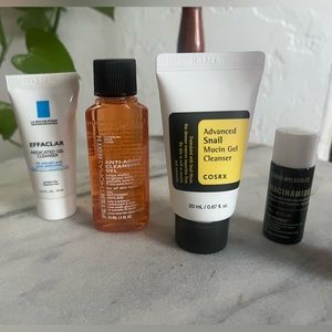 High end cleanser skin care bundle / lot great for traveling
